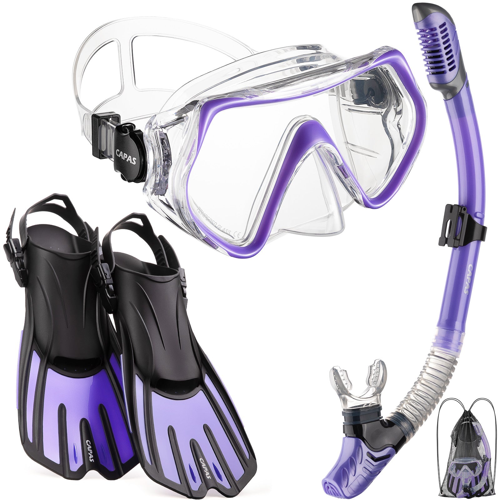 Snorkel Mask Fins Set