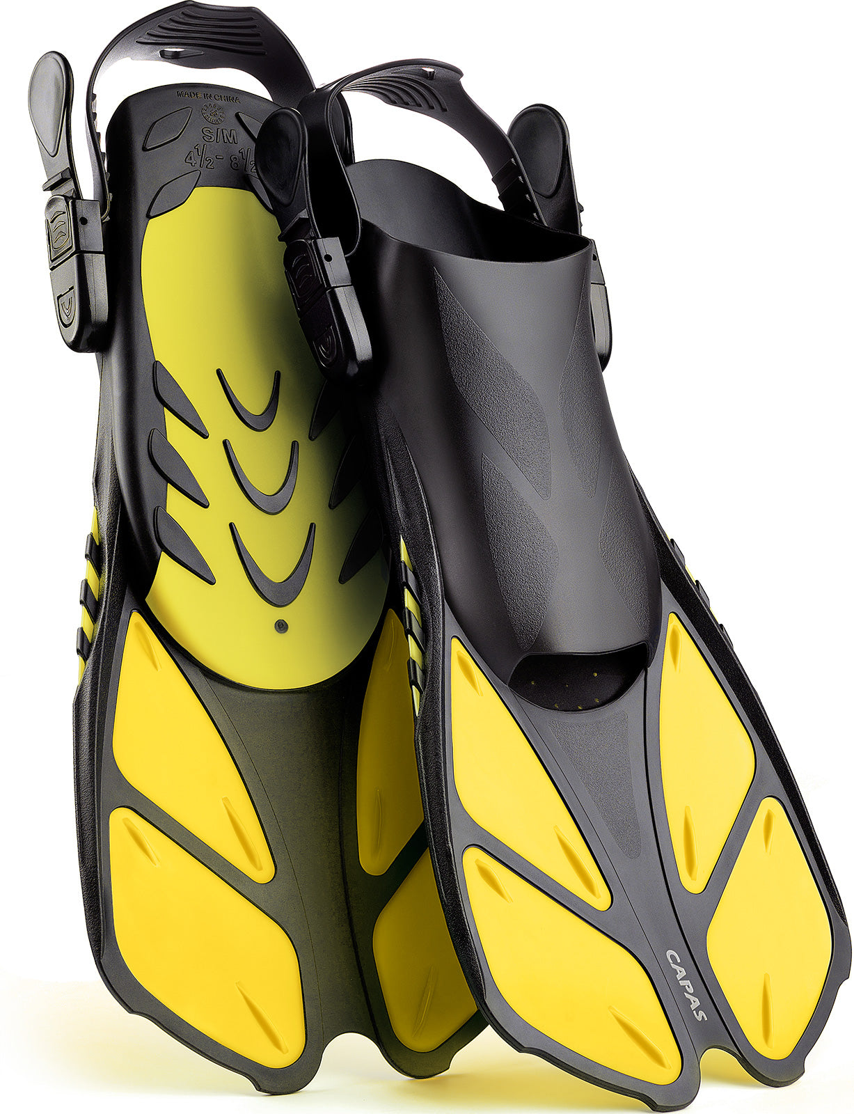 CAPAS Swim Fins for Snokeling, yellow