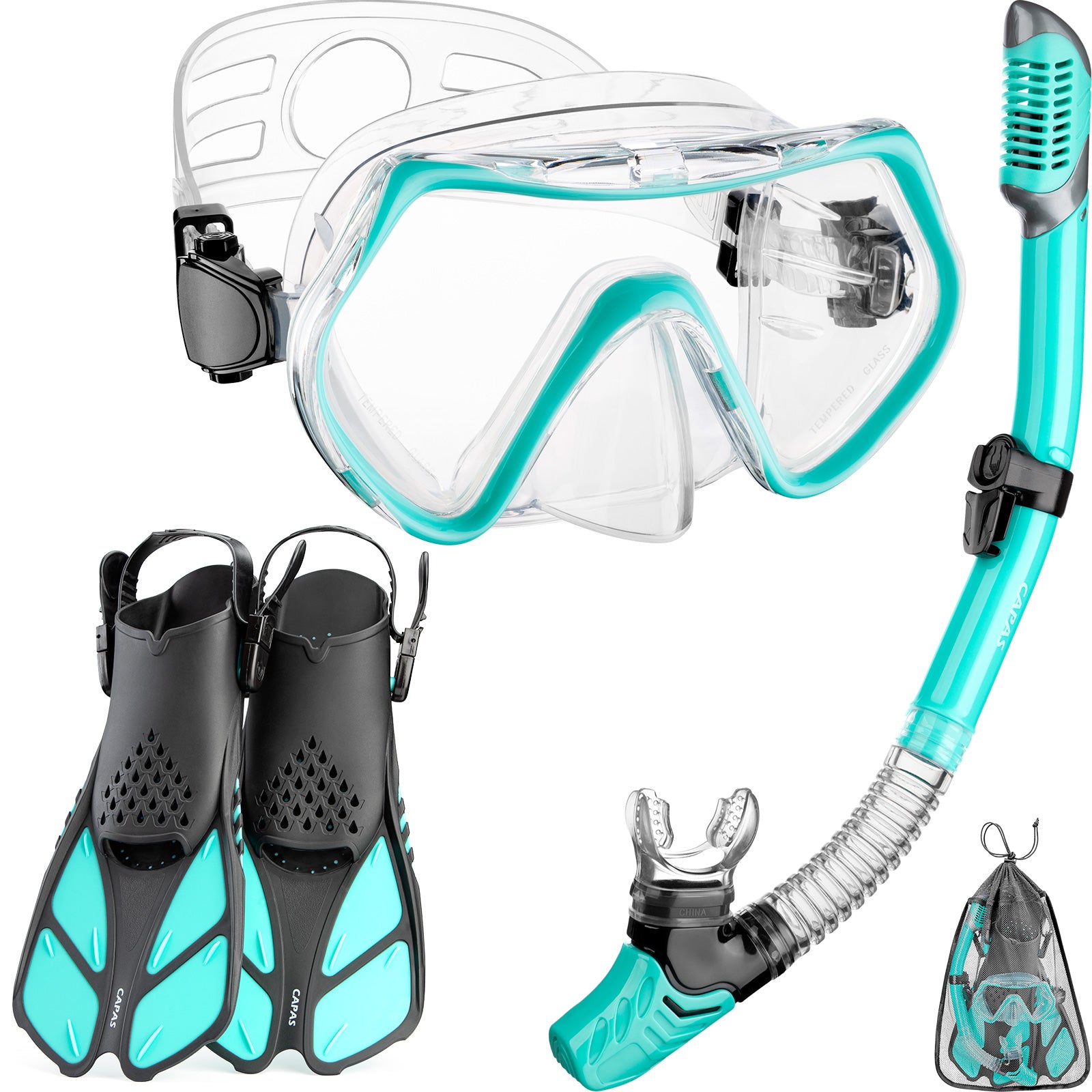 Scuba diving masks and snorkels